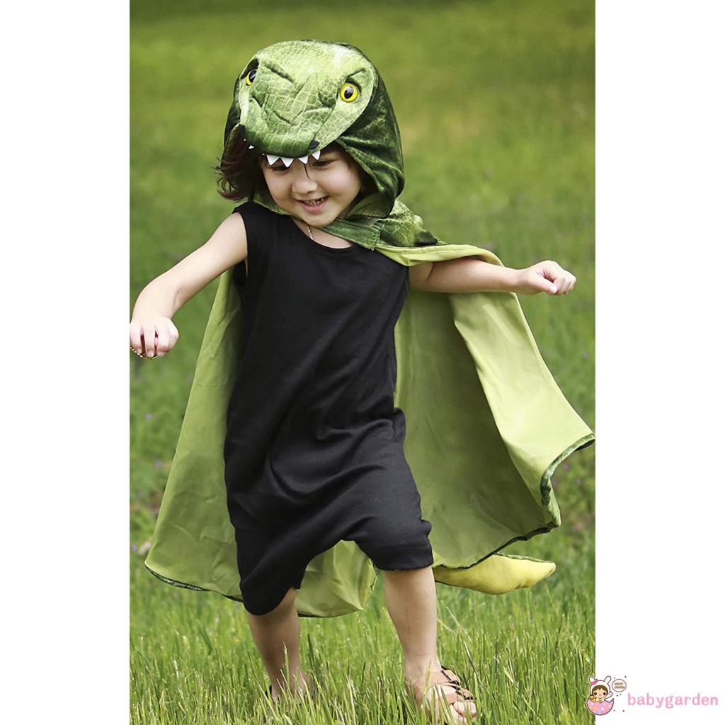 Áo Choàng Có Nón Hóa Trang Khủng Long Cho Bé Trai