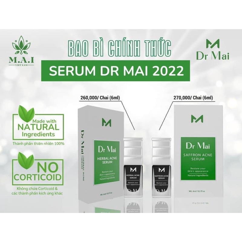 Dr Mai, Dr Mai sạch mụn, hết thâm - sản phẩm chính hãng