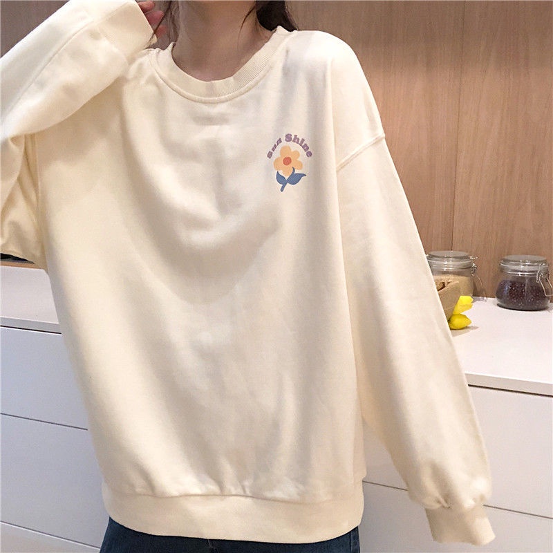 Áo Sweater Mỏng Dáng Rộng Phong Cách Hàn Quốc Dành Cho Nữ
