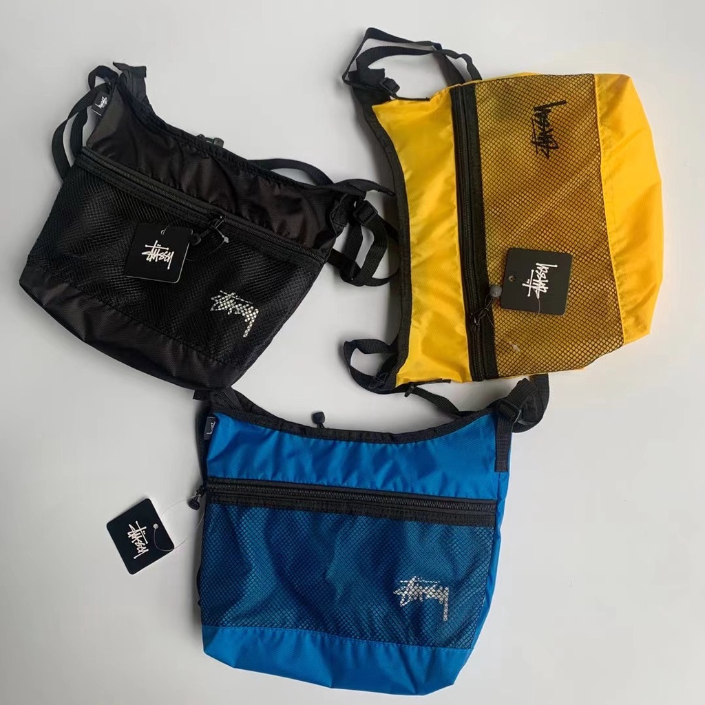 STUSSY Túi Đeo Chéo Nhiều Ngăn Đa Năng Phong Cách Thể Thao Đường Phố Thời Trang Cho Nam Nữ