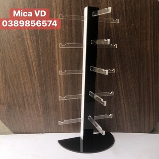 Kệ kính mắt màu đen, kệ xương cá, giá treo kính mắt