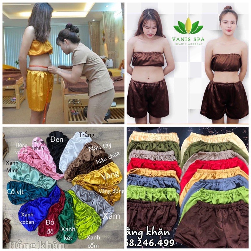 Bộ quần áo giảm béo,xông hơi,massage body chất liệu lụa phước thịnh loại 1