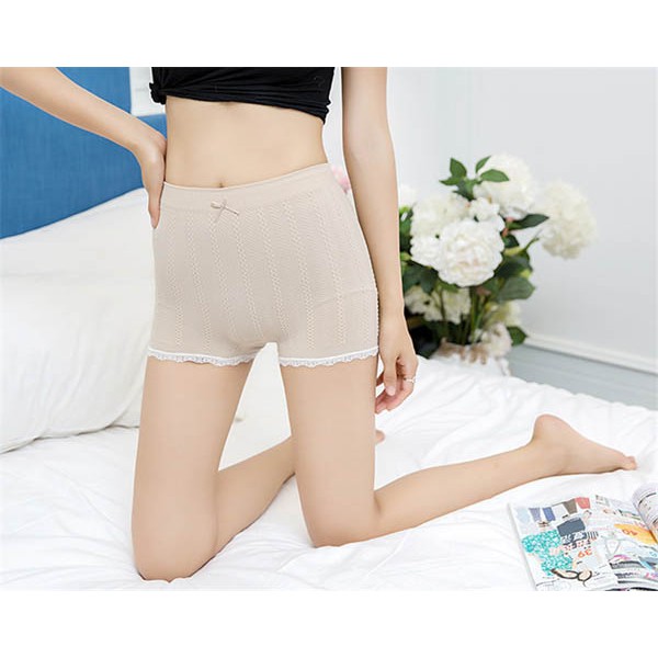 Quần mặc trong váy chất thun tăm co giãn 4 chiều - Quần mặc váy nữ