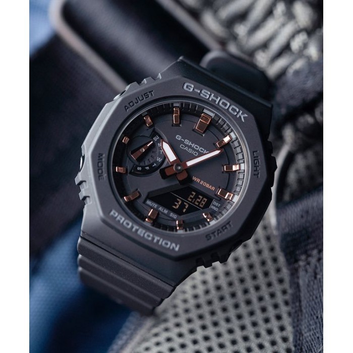 Đồng hồ casio nữ dây nhựa GSHOCK GMA-S2100-1ADR chính hãng
