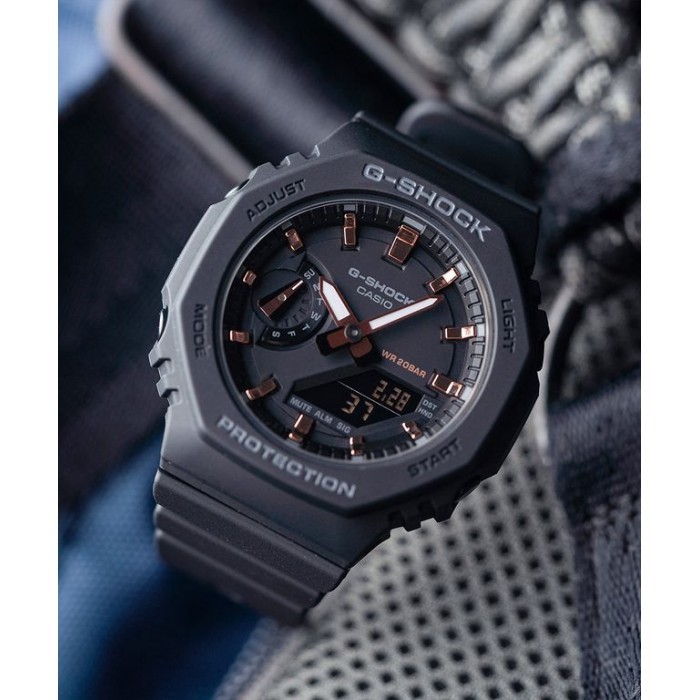 Đồng hồ casio nữ dây nhựa G-SHOCK GMA-S2100-1ADR chính hãng