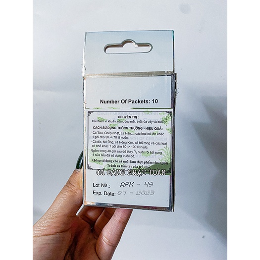 FUNGUS CURE MỸ HỖ TRỢ VẤN ĐỀ SỨC KHỎE CÁ 10G