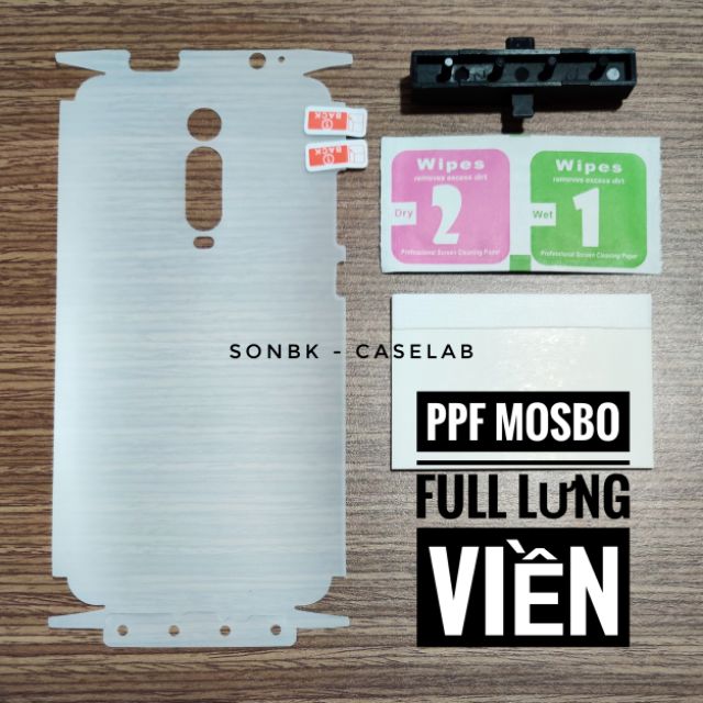 Dán PPF Full Lưng Viền Cho Xiaomi Mi11/ Mi10T pro/K30/ K30Pro/ K20/ K20Pro/ Mi9 /9SE/ Note 7/ CC9/ C