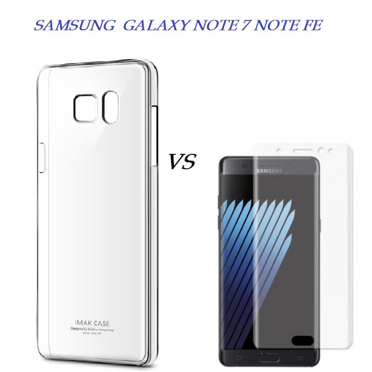 SAMSUNG GALAXY NOTE 7 / NOTE 7 FE _Bộ Ốp Lưng silicon trong suốt A+ và Dán Cường Lực UV Note fe