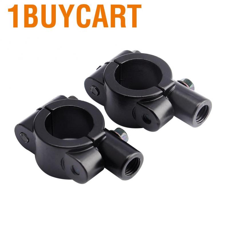Bộ kẹp kính chiếu hậu gắn tay lái trái / phải xe mô tô 10mm 7/8&quot;