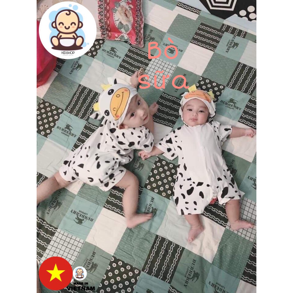 [HÀNG CAO CẤP] Bodysuit cho Bé - Bodymulien - Body hình thú dễ thương - KIDSHOP (MADE IN VIETNAM)