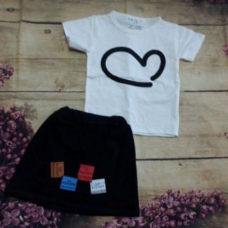 Set đầm trái tim bé gái