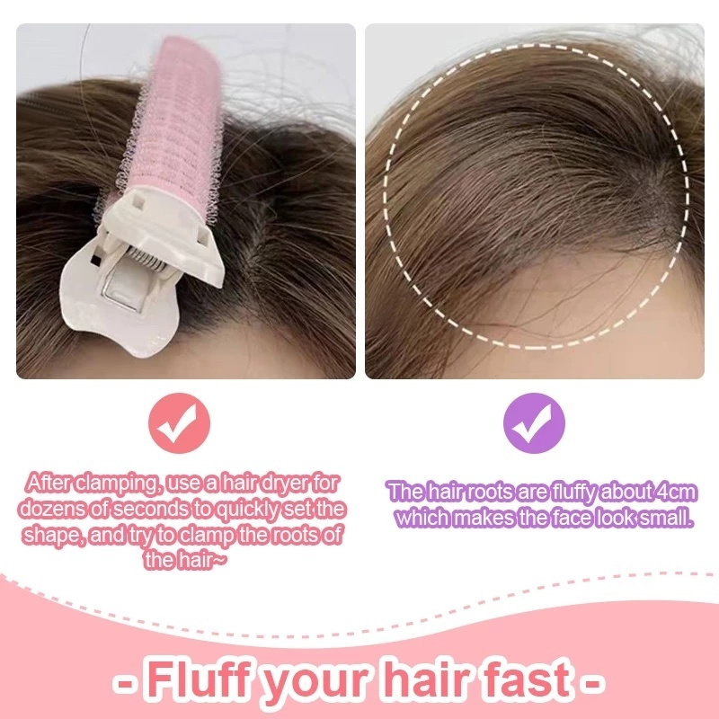 Set 2 Dụng Cụ Uốn Xoăn Tóc Tự Dính Tiện Dụng