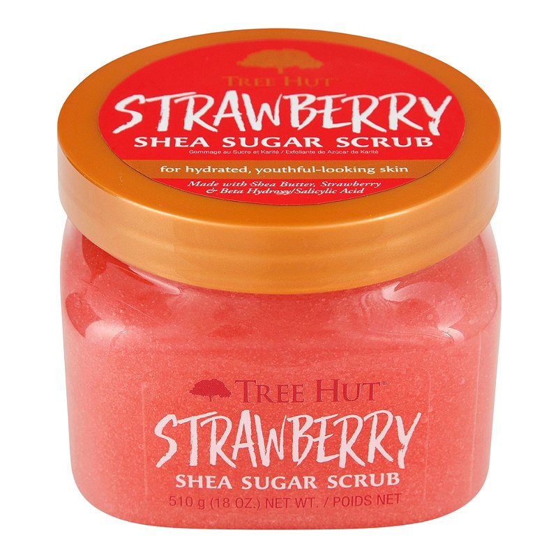 Tẩy Tế Bào Chết Body Tree Hut Shea Sugar Scrub - Strawberry 510g - Hàng CHính hãng