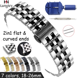 Dây đồng hồ bằng thép không gỉ 18mm 19mm 20mm 21mm 22mm 14mm 16mm tùy chọn