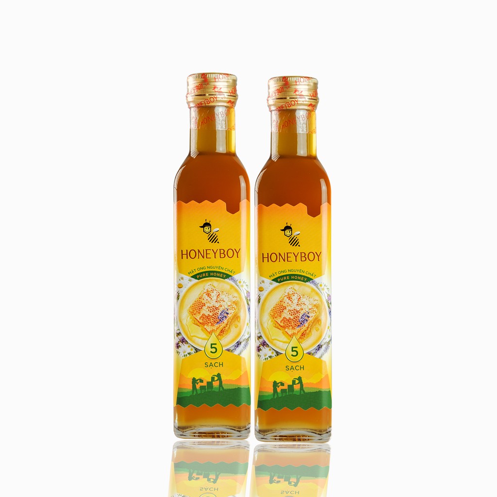 Mật Ong Thiên Nhiên 5 Sạch Honeyboy 250ml