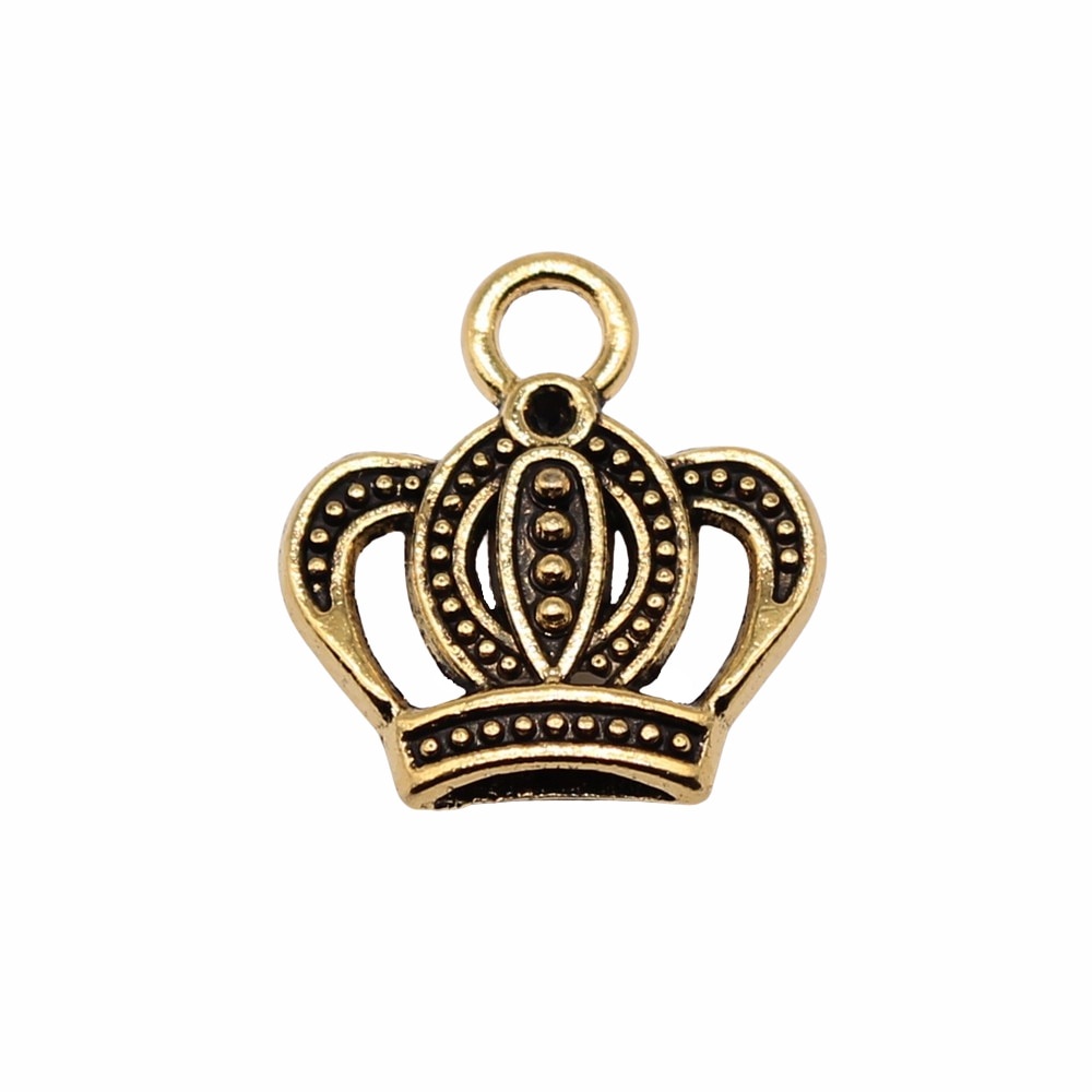 Bộ 20 Mặt Dây Chuyền Hình Vương Miện 16x15mm