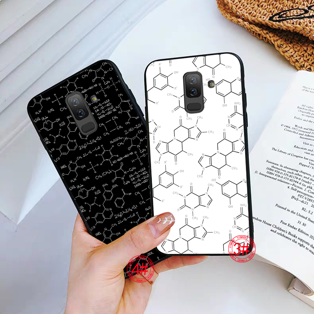 Ốp điện thoại silicon dẻo in hình tranh vẽ chủ đề hóa học 146B cho Samsung A3 A5 A6 Plus 2018 A8 A9
