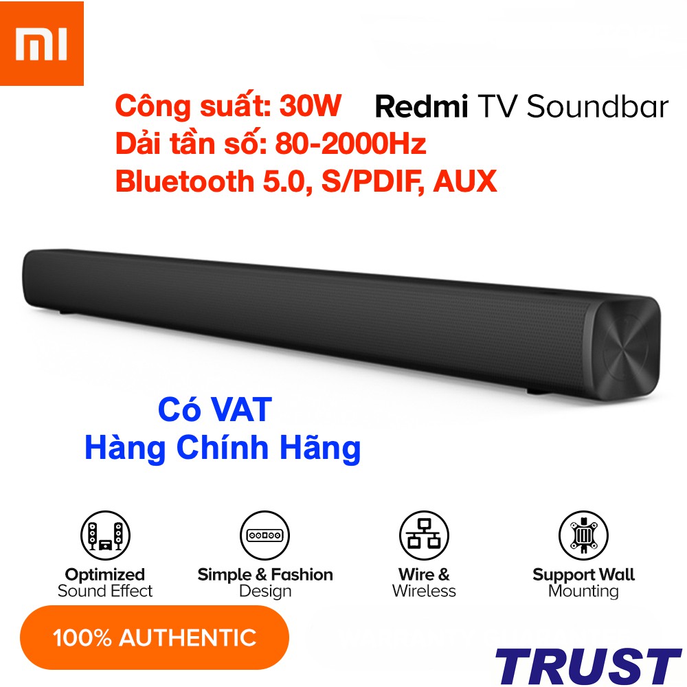 Loa Thanh Bluetooth 5.0 không dây Xiaomi Redmi TV Soundbar 30W- NHẬP KHẨU CHÍNH HÃNG - Full Box