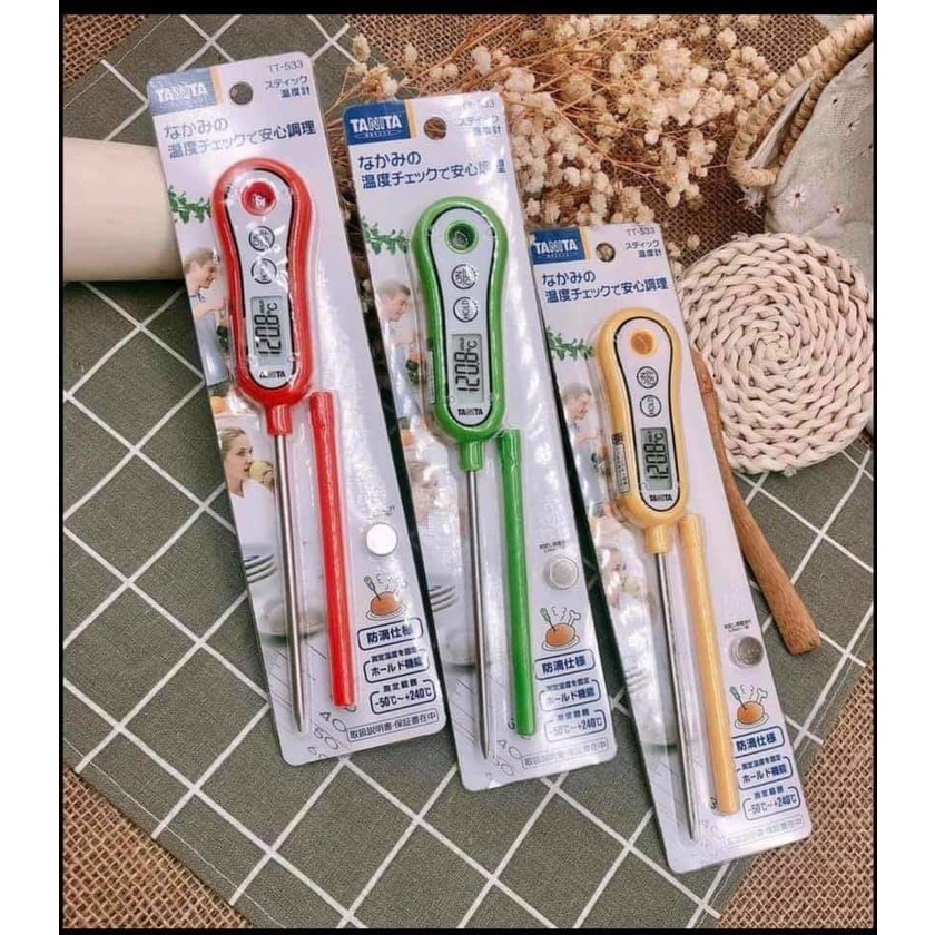 Nhiệt kế đa năng - đo nhiệt độ nước, sữa, thực phẩm TANITA cho bé