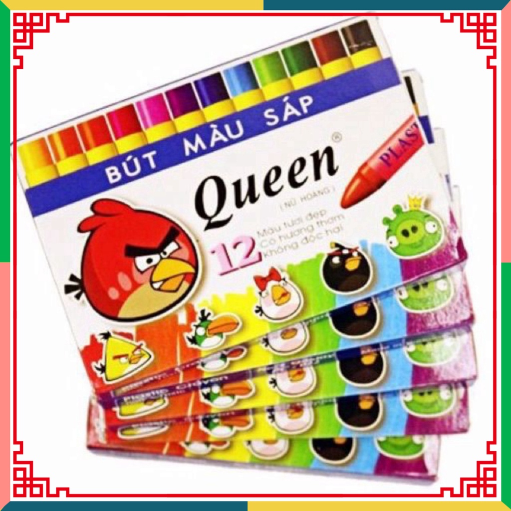 Hộp sáp màu queen, sáp thơm 12/18 màu ( Đại lý Ngọc Toản)