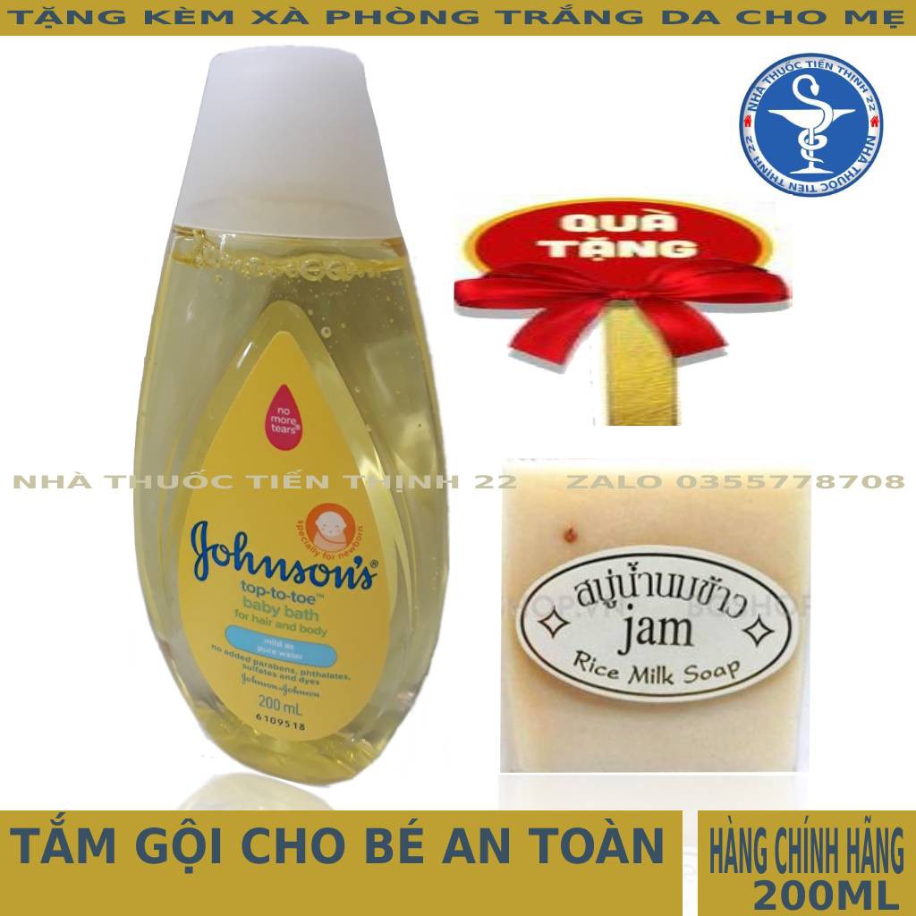 Sữa tắm Gọi  Gohnson's Top-to-toe baby bath 200ml