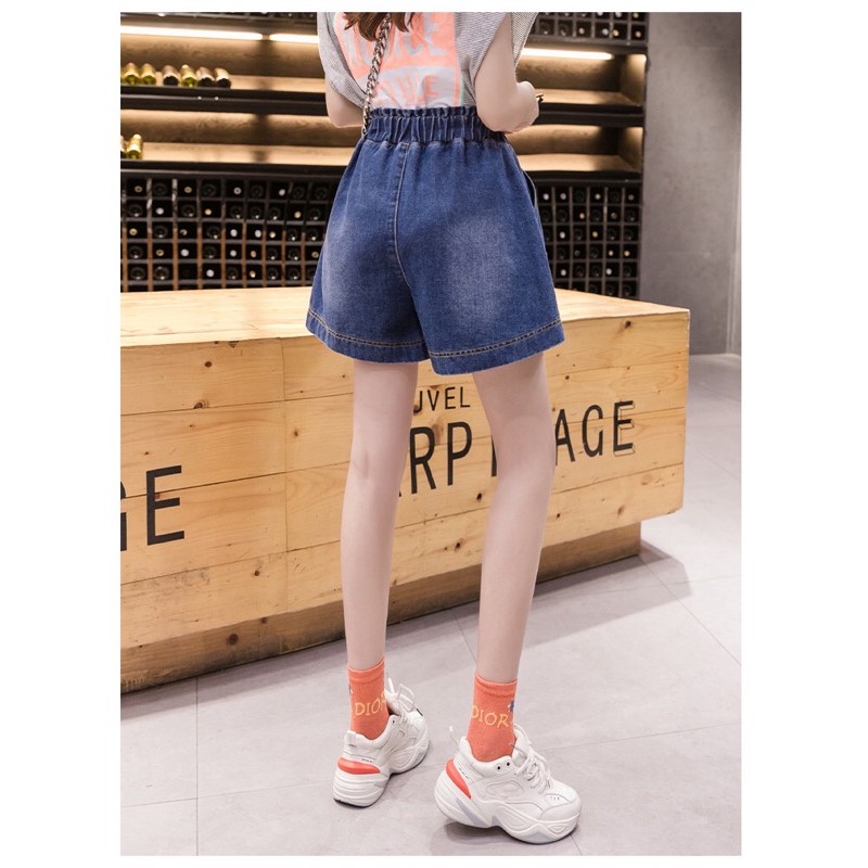quần short big size màu xanh lưng thun túi xéo size 75-95kg