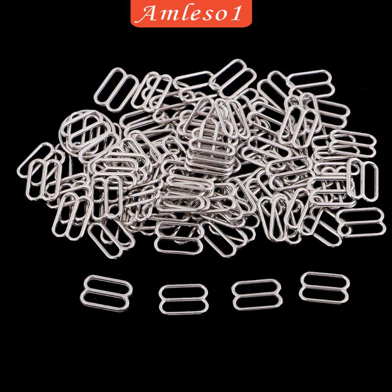 Set 100 Phụ Kiện Khóa Dây Áo Ngực Bikini 8 Móc 6mm Dễ Điều Chỉnh