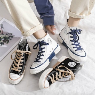(2 MÀU) giày thể thao nữ cao cổ chữ ký đế Ulzzang