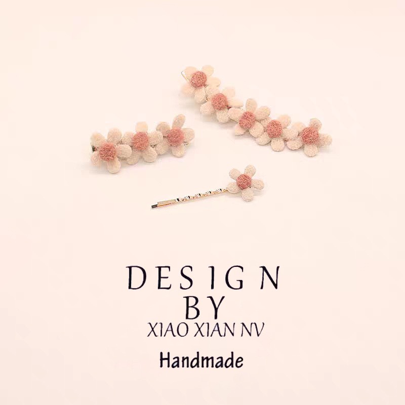 KẸP TÓC HÌNH HOA NHỎ DỄ THƯƠNG ĐƠN GIẢN PHONG CÁCH HÀN QUỐC CHO NỮ