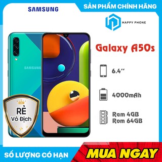 Điện thoại Samsung Galaxy A50s RAM 4GB ROM 64GB - Hàng mới 100%, Nguyên seal, Chính hãng, Bảo hành 12 tháng