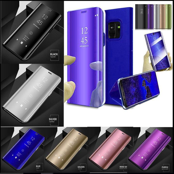 Bao da tráng gương Flip Mirror Case Ultra Clear View sử dụng cho Sam.sung-Galaxy Note 8