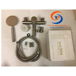 Bộ vòi sen tắm nóng lạnh và tay sen Inox 304