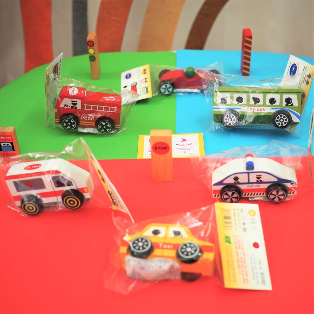 Mô hình xe các loại - Chất liệu gỗ cao su Việt Nam siêu bền Winwintoys