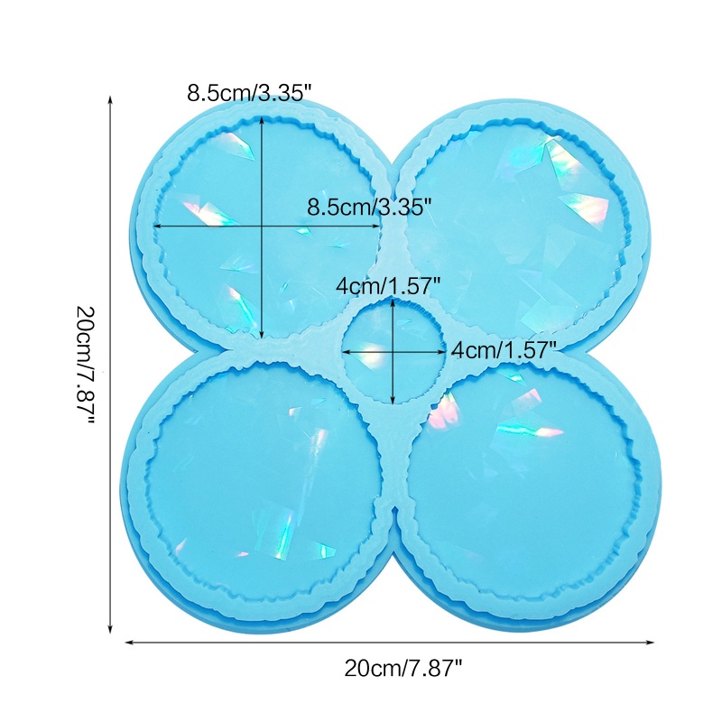 Khuôn Silicone Làm Đế Lót Ly Bằng Epoxy Resin DIY