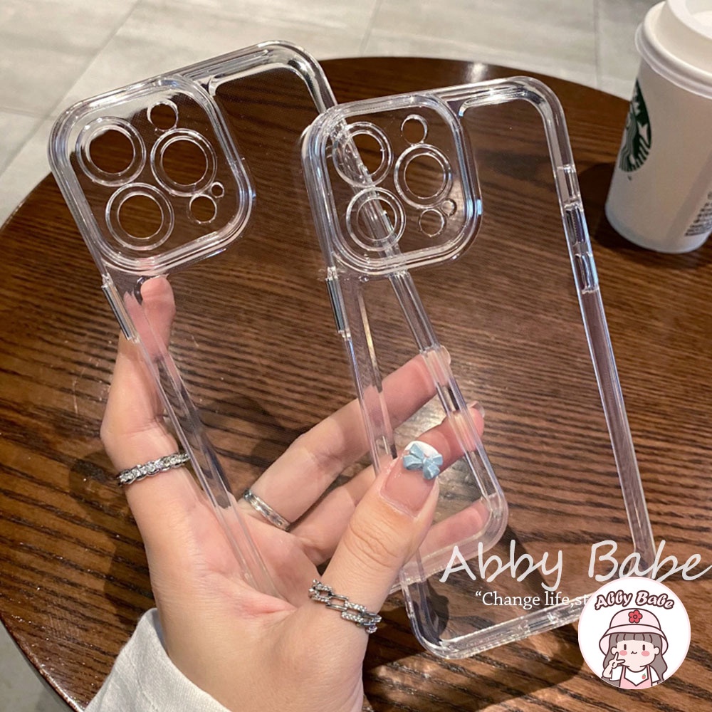 Ốp Điện Thoại TPU Mềm Trong Suốt Đơn Giản Chống Sốc Chống Trượt Cho IPhone 14 Pro Max 11 7Plus 13 12 11 Pro Max X XS XR