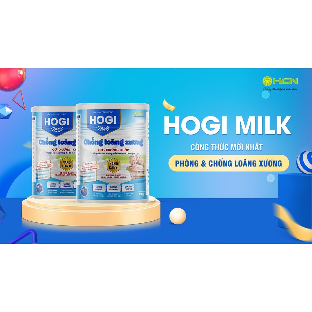 Sữa chống loãng xương Hogi milk 400g giúp xương chắc, tăng cường Canxi khỏe khớp