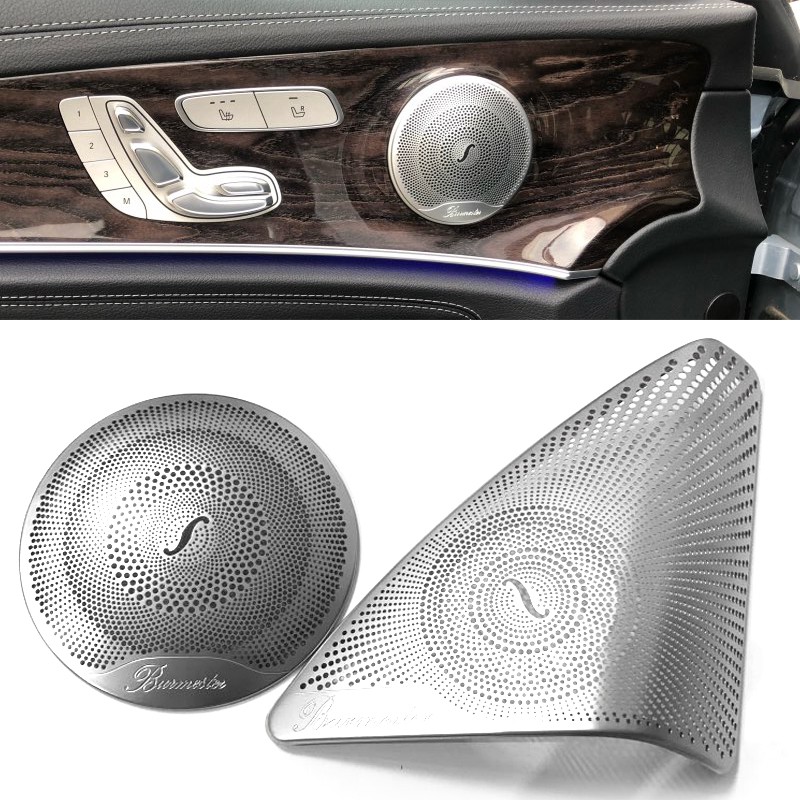 Ốp Viền Loa Âm Thanh Bằng Thép Không Gỉ 3d Cho Mercedes Benz C Class W205