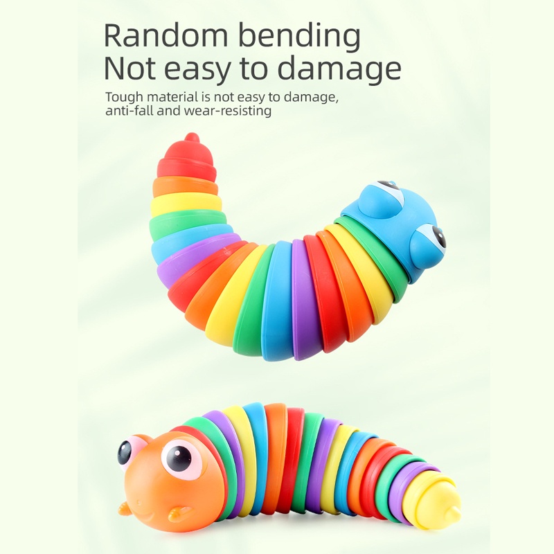 Đồ chơi sâu bướm SEA SUN TOYS lỗ thoát khí ép ngón tay màu cầu vồng