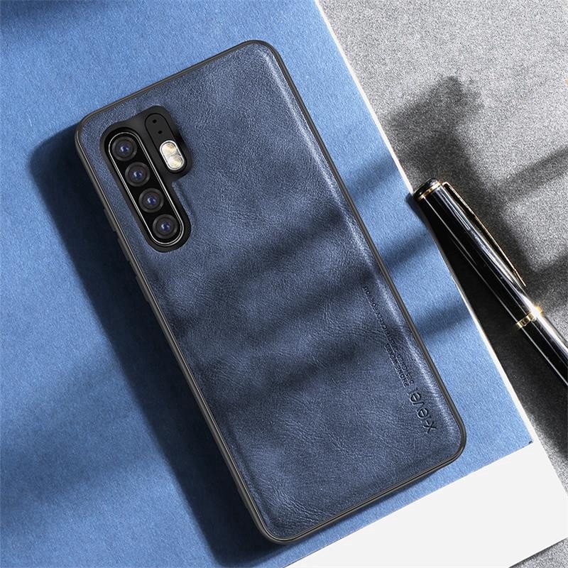 Ốp điện thoại da PU màu trơn sang trọng cho Huawei P30/P30 Pro