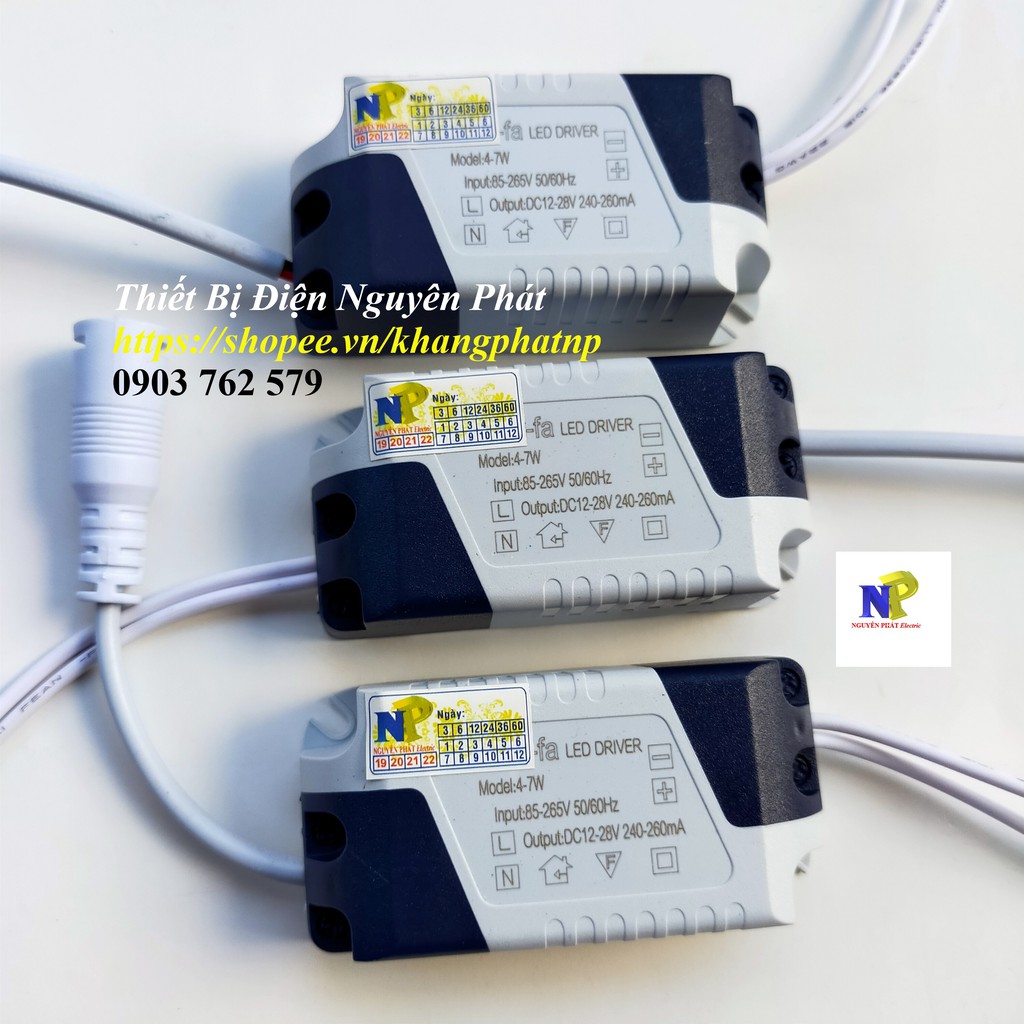 Tăng Phô [Drivier] 4-7w Đèn Led Âm Trần và Ốp Trần | BigBuy360 - bigbuy360.vn