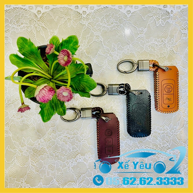 BAO DA chìa khóa Smartkey Honda - kèm móc khóa hợp kim, da bò thật, đẹp và thời trang.