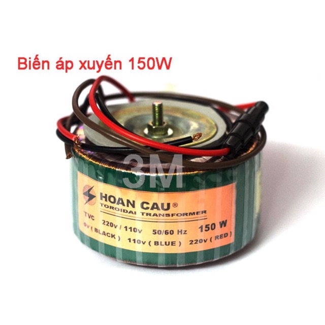 Biến áp xuyến 150w 220vAC-110vAC hoàn cầu