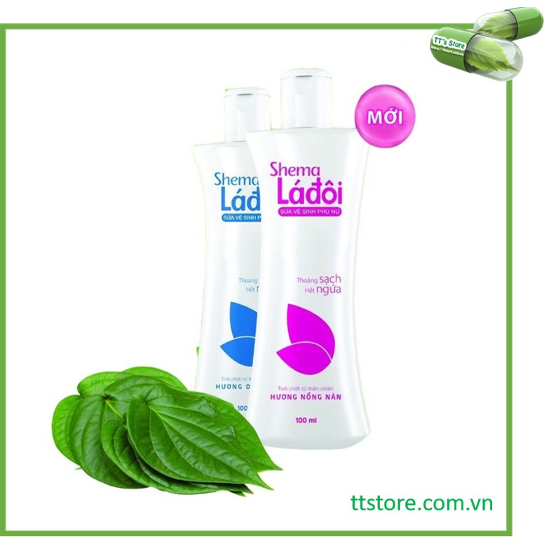 Dung dịch vệ sinh Shema Lá Đôi 100ml, 200ml [Shima, sema, shemar]