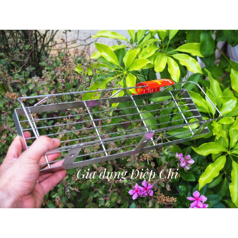 Kệ inox 1 tầng, kệ gia vị, kệ nhà tắm inox 304 (2 kích thước) loại dày.