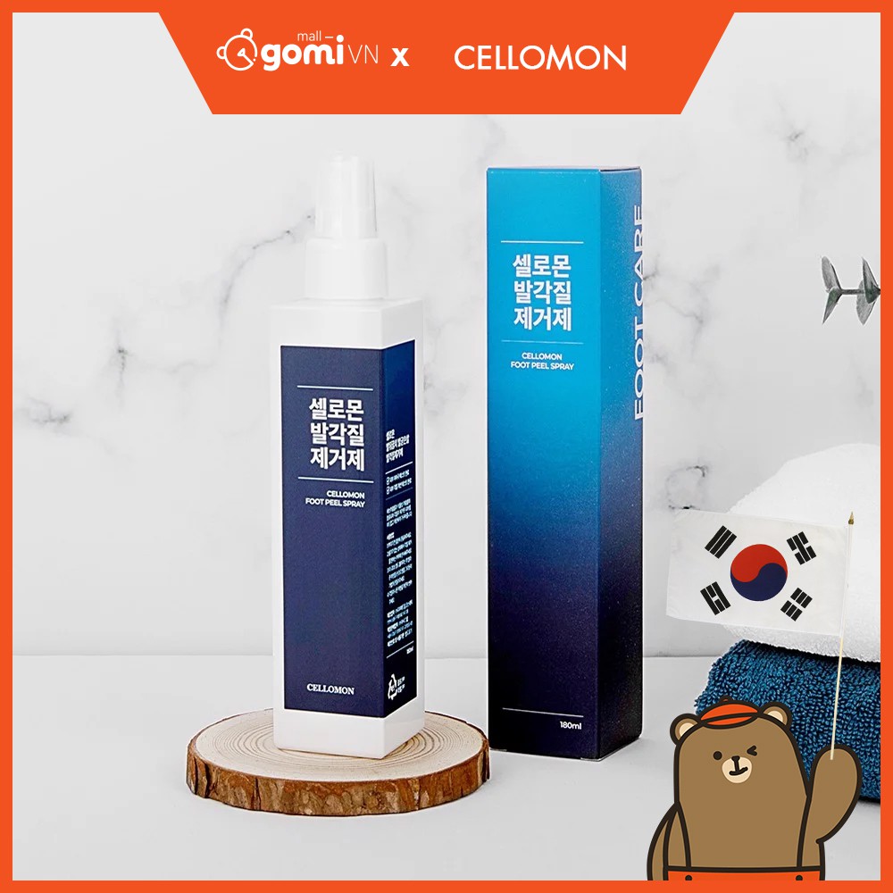 Xịt Tẩy Tế Bào Chết Bàn Chân Cellomon Foot Peel Spray 180ml GomiMall