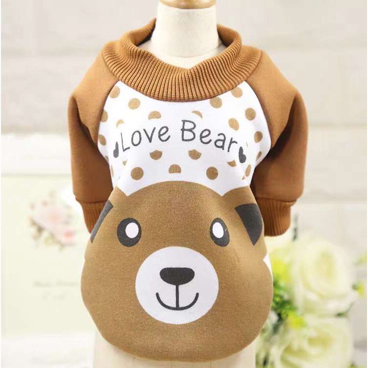 Quần áo cho chó mèo chất nỉ từ 1-7kg form nhỏ