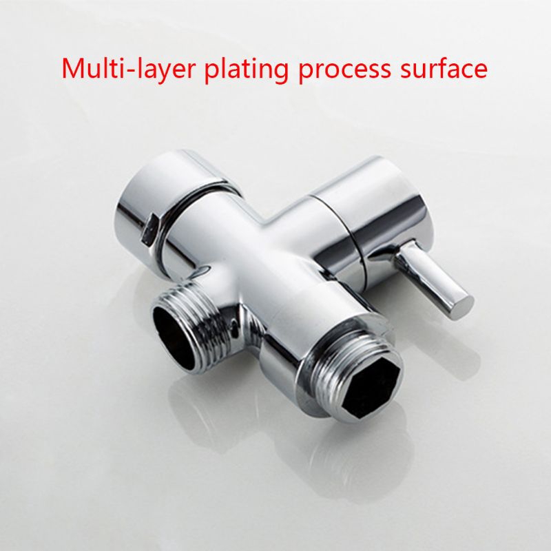 Van chia ống nước dạng chữ T 3 chiều bằng đồng chrome chất lượng cao