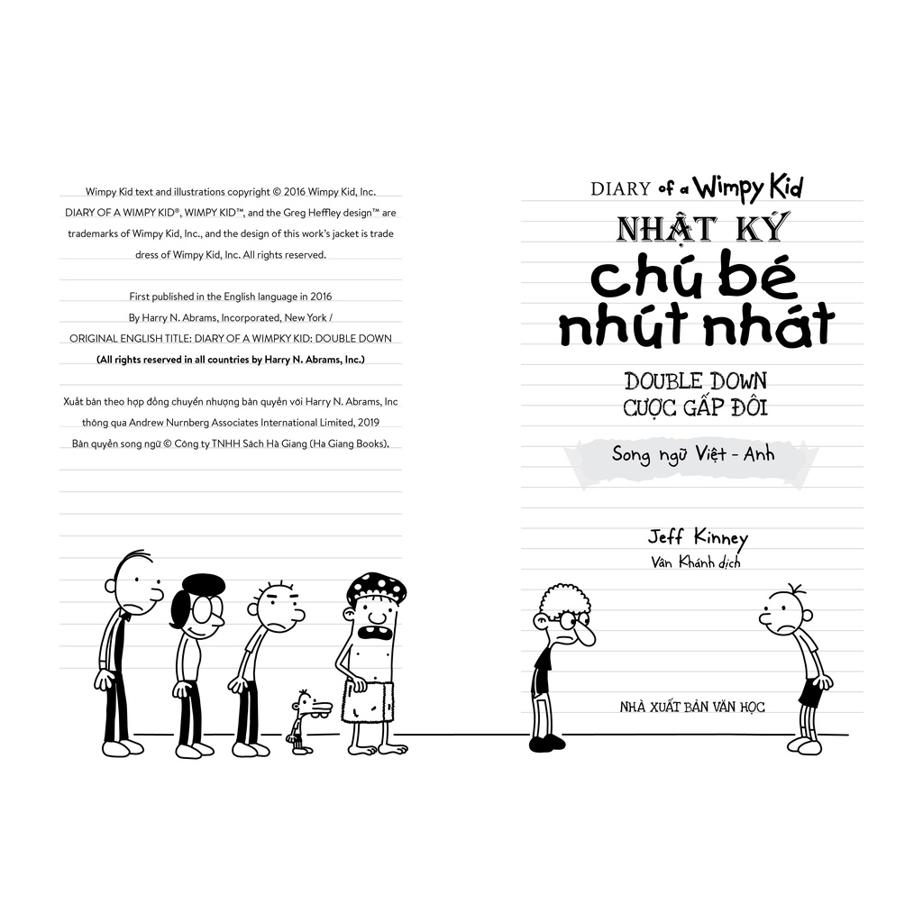 Sách - Nhật Ký Chú Bé Nhút Nhát tập 11: Cược gấp đôi - Phiên bản song ngữ Việt-Anh (kèm file nghe + note từ mới)