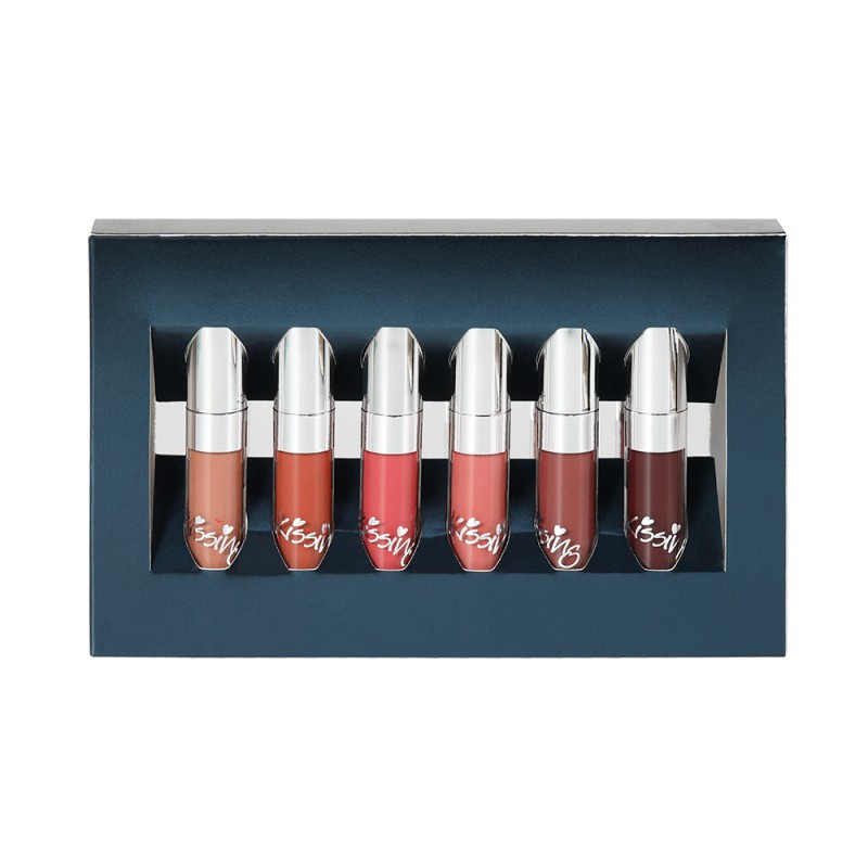 Set 6 son bóng kháng nước, lâu trôi và dưỡng ẩm môi BEAUTY GLAZED