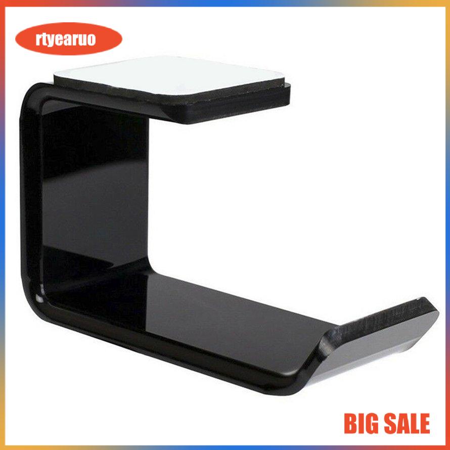 Simple Headphone Stand Hanger Hook Tape Under Desk Dual Headset Mount Holder